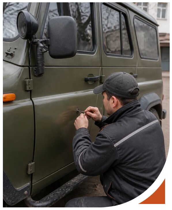 Профессиональное вскрытие автомобиля УАЗ без повреждений в Кузнецке